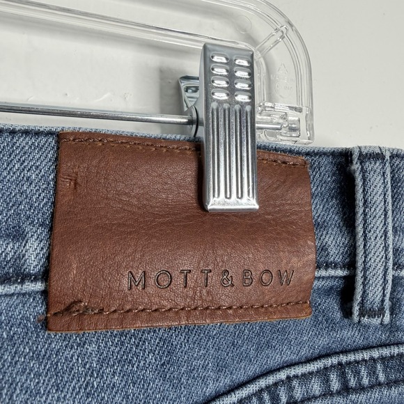 Mott & Bow Men's Slim Fit Jean Blue 33x32 Stretch Casual Preppy Minimalist - Picture 5 of 7